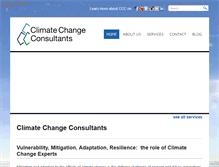 Tablet Screenshot of climatechangeconsultants.com